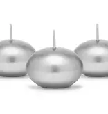 Drijvende Kaars Metallic Zilver(50st)