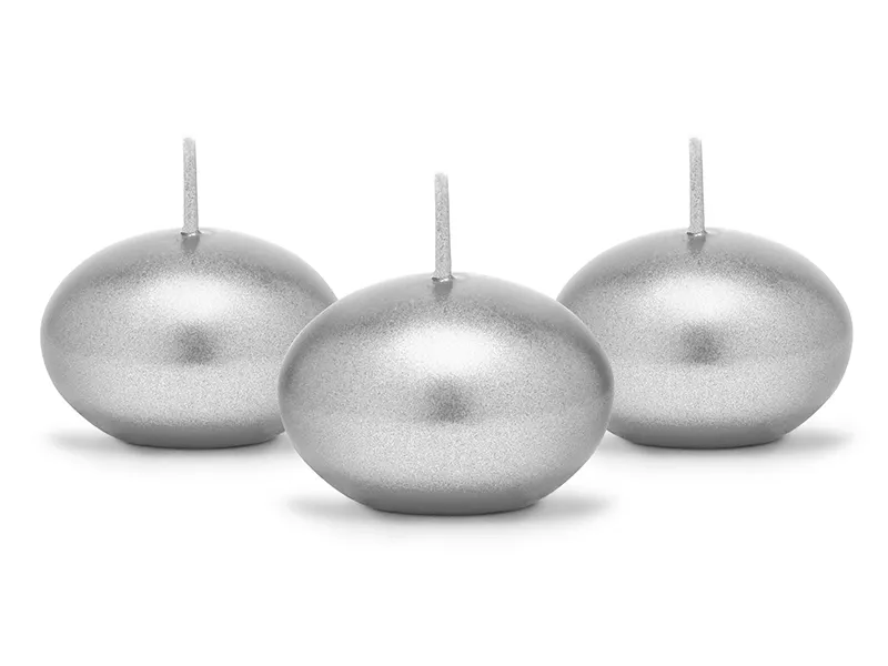 Drijvende Kaars Metallic Zilver(50st) afbeelding