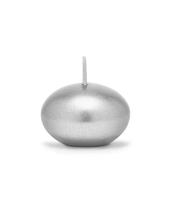 Drijvende Kaars Metallic Zilver(50st)