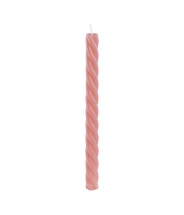 Set Roze Spiraalvormige Kaars (2.2x26cm)