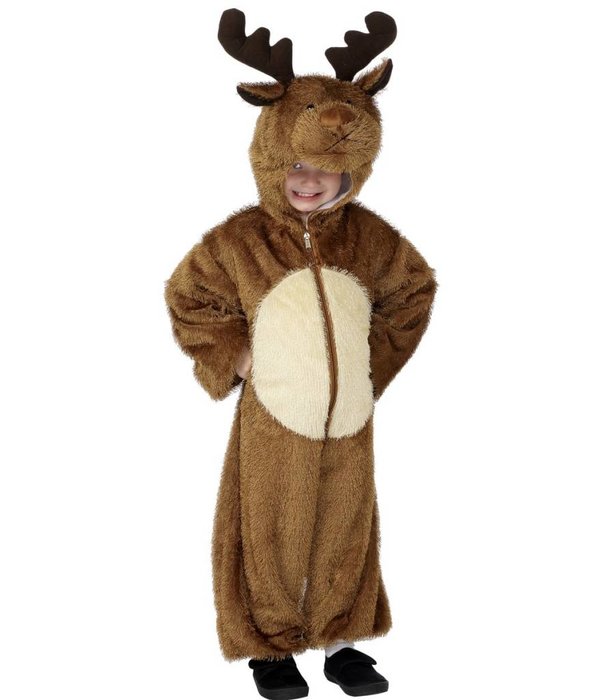 Rendier kinder onesie kostuum