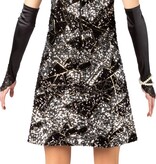 Paillettenjurkje Zwart/Zilver Jessie