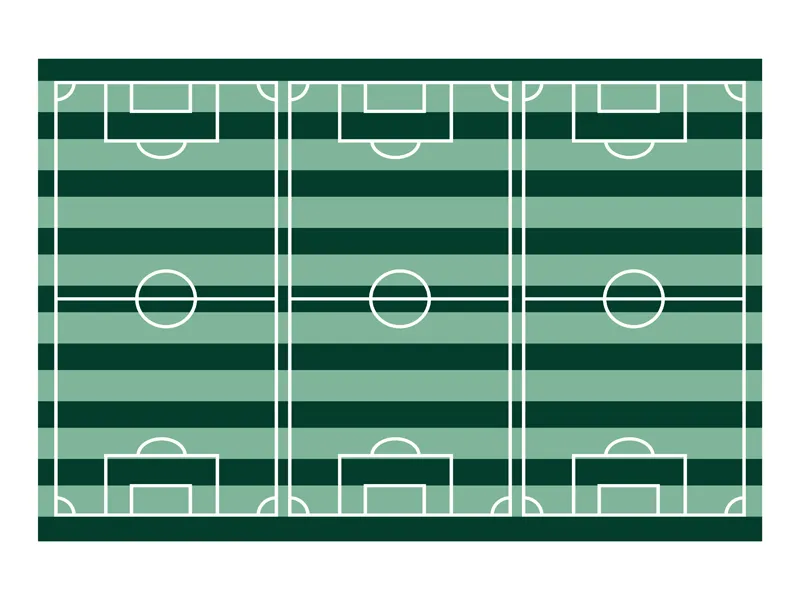 Voetbalveld Tafelkleed 120x180cm afbeelding