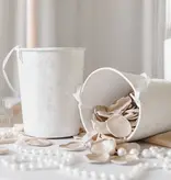 Emmertje Wit met Bloemenpatroon (13cm)