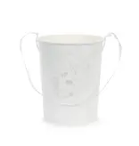 Emmertje Wit met Bloemenpatroon (13cm)