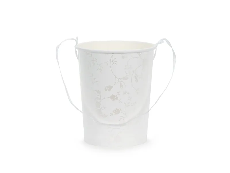 Emmertje Wit met Bloemenpatroon (13cm) afbeelding