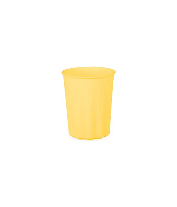 Gele Herbruikbare Bekers 220ml (4st)