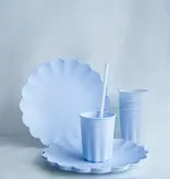 Lichtblauwe Herbruikbare Bekers 220ml (4st)