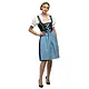 Oktoberfeest Kostuum Frau Fischer blauw
