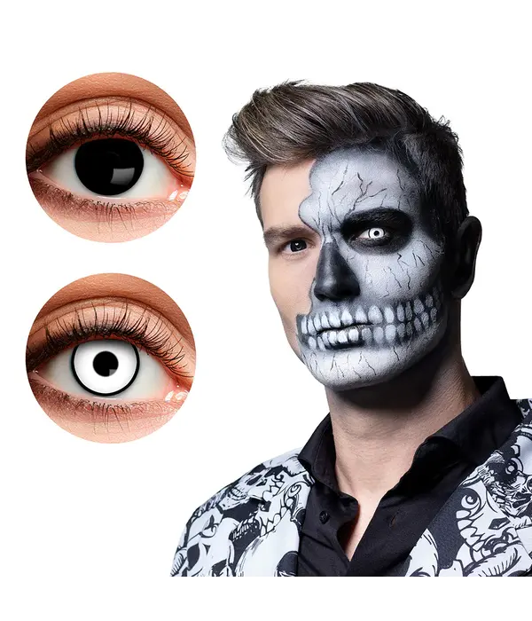 Paar 3-maands duolenzen Skullface