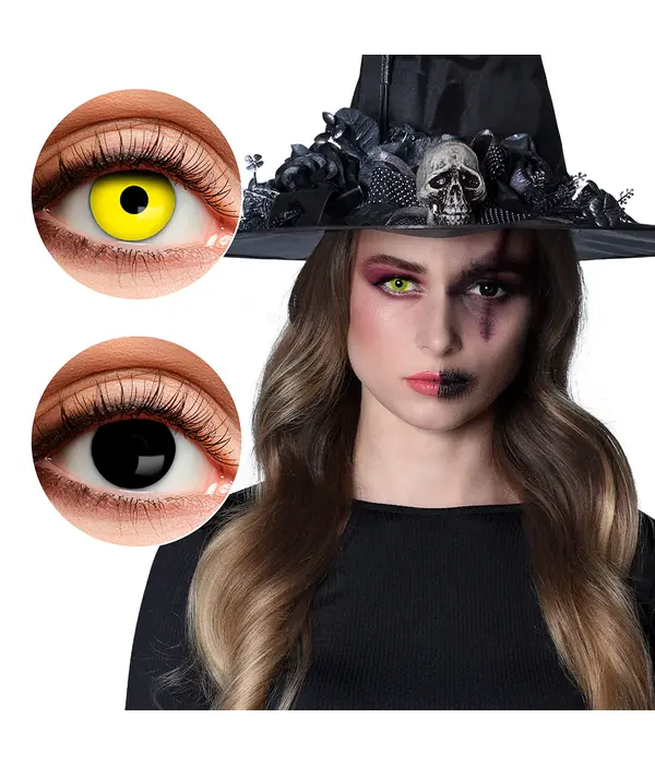 Paar 3-maands duolenzen Crazy witch