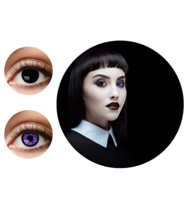 Duo black witch/purple Monster Maandlenzen