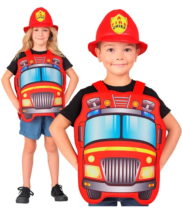 Brandweerwagen pak kind