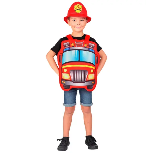 Brandweerwagen pak kind