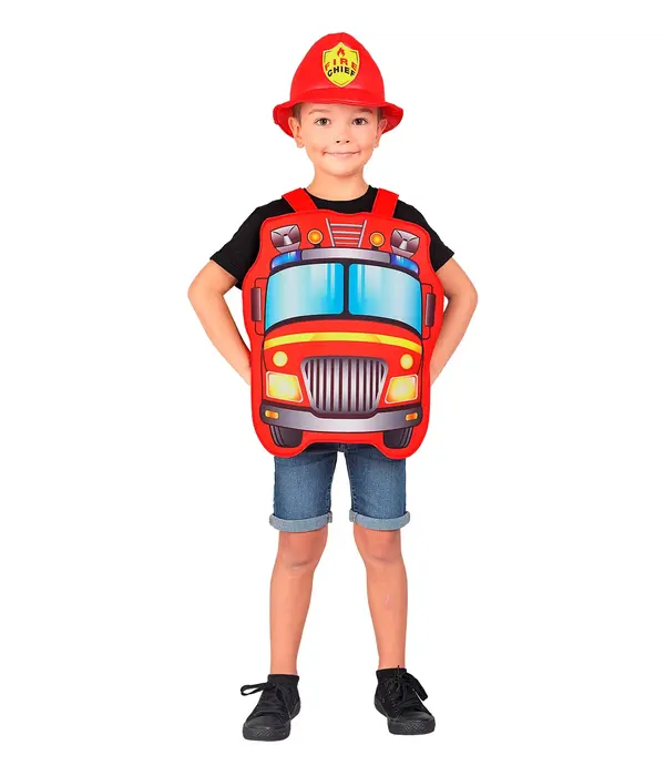 Brandweerwagen pak kind