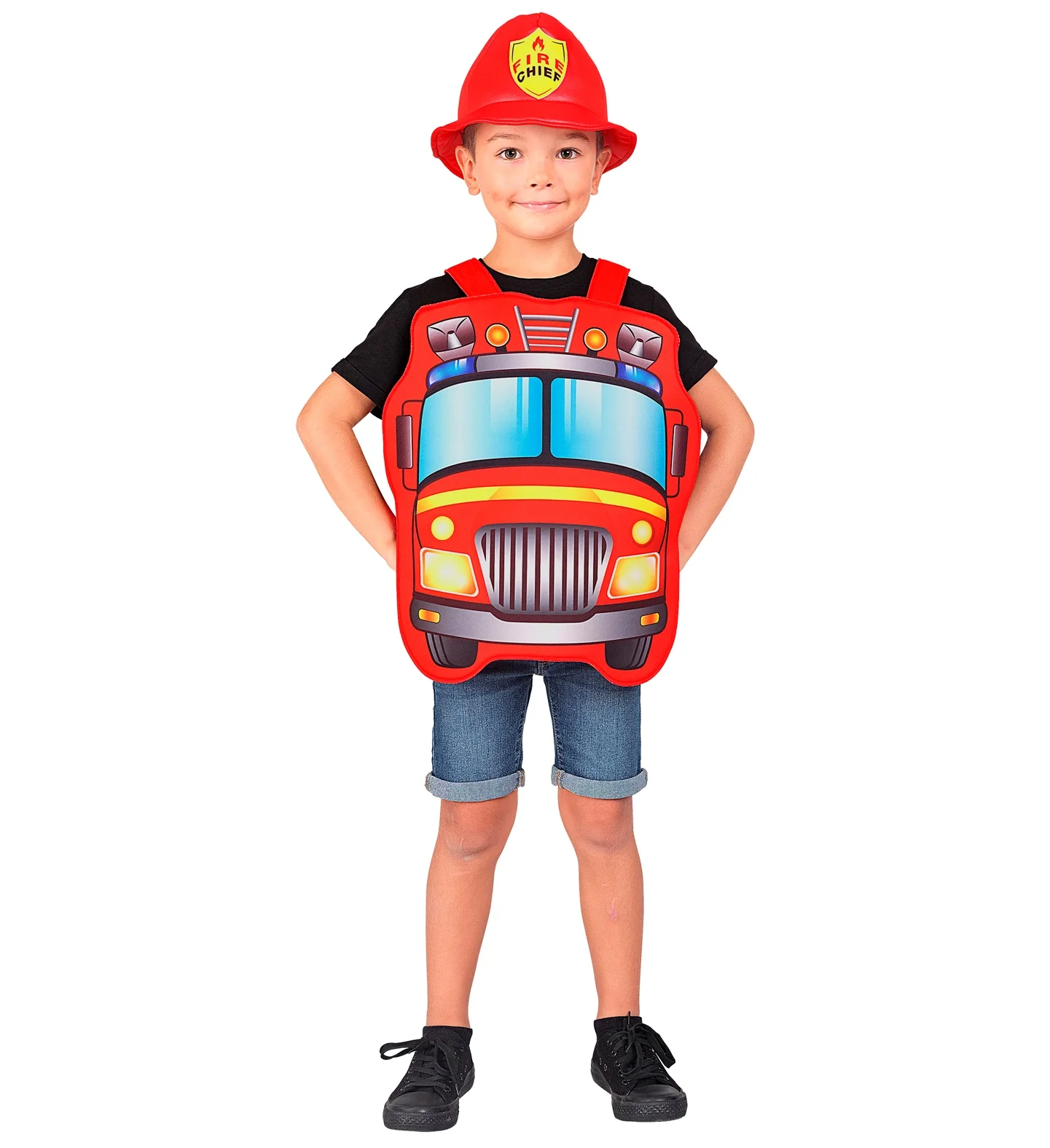 Brandweerwagen pak kind afbeelding