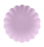 Violet Kunststof Borden Kartelrand 22cm (4st)