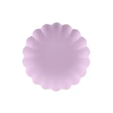 Violet Kunststof Borden Kartelrand 22cm (4st)