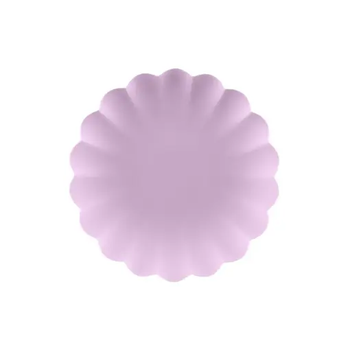 Violet Kunststof Borden Kartelrand 22cm (4st)
