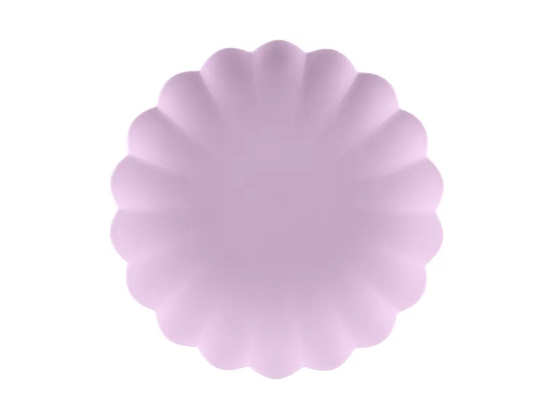 Violet Kunststof Borden Kartelrand 22cm (4st) afbeelding