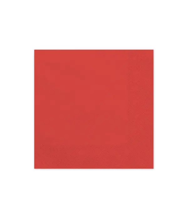 Donkerrode servetten 20 stuks