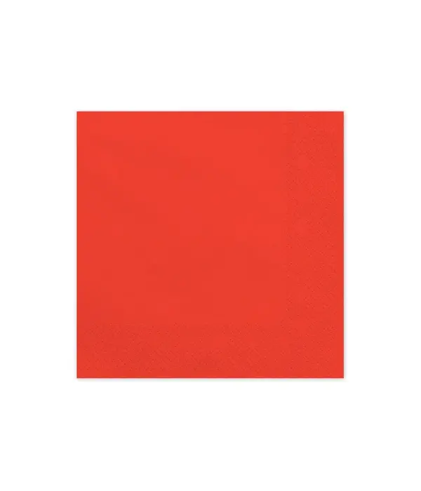 Servetten Rood 33x33cm (20st)