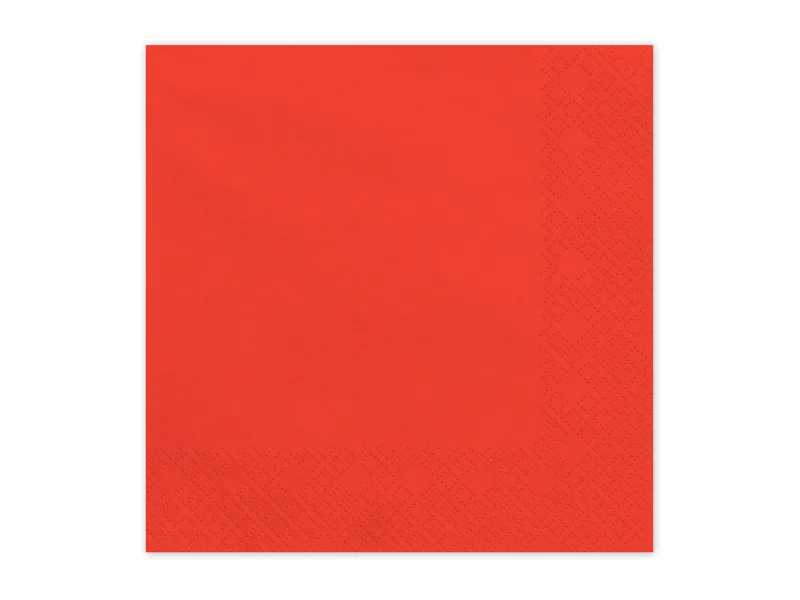 Servetten Rood 33x33cm (20st)