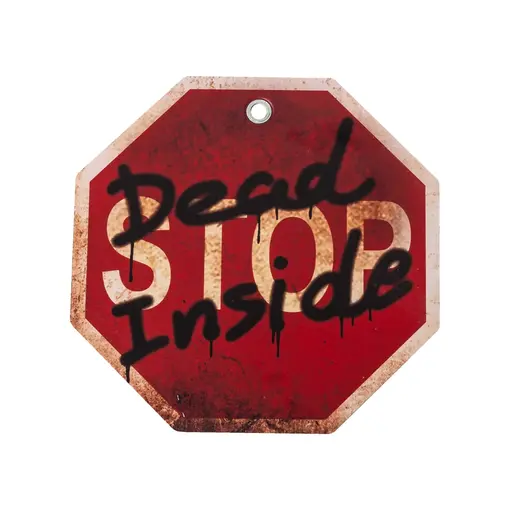 Bordje Stop Death Inside (24cm)