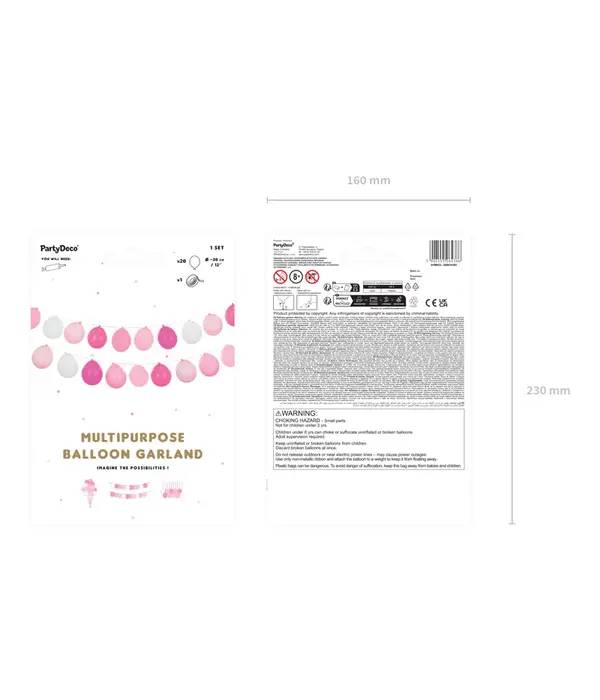 Ballonnen Slinger 3 in 1 Pink