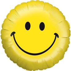 Smiley Folieballon Geel (45cm)
