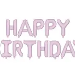 Happy Birthday Ballonnen Set Mat Paars