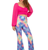 Flared broek Dames Kaleidoscoop