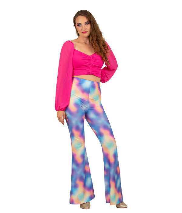 Flared broek Dames Kaleidoscoop