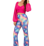 Flared broek Dames Kaleidoscoop