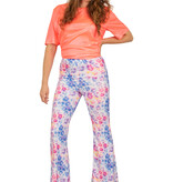 Flared Broek Panterprint Multicolour