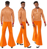 70's Hippiekostuum Heren Oranje
