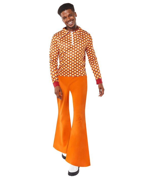 70's Hippiekostuum Heren Oranje