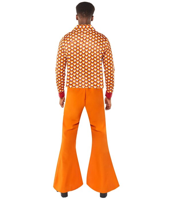 70's Hippiekostuum Heren Oranje