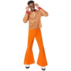 70's Hippiekostuum Heren Oranje