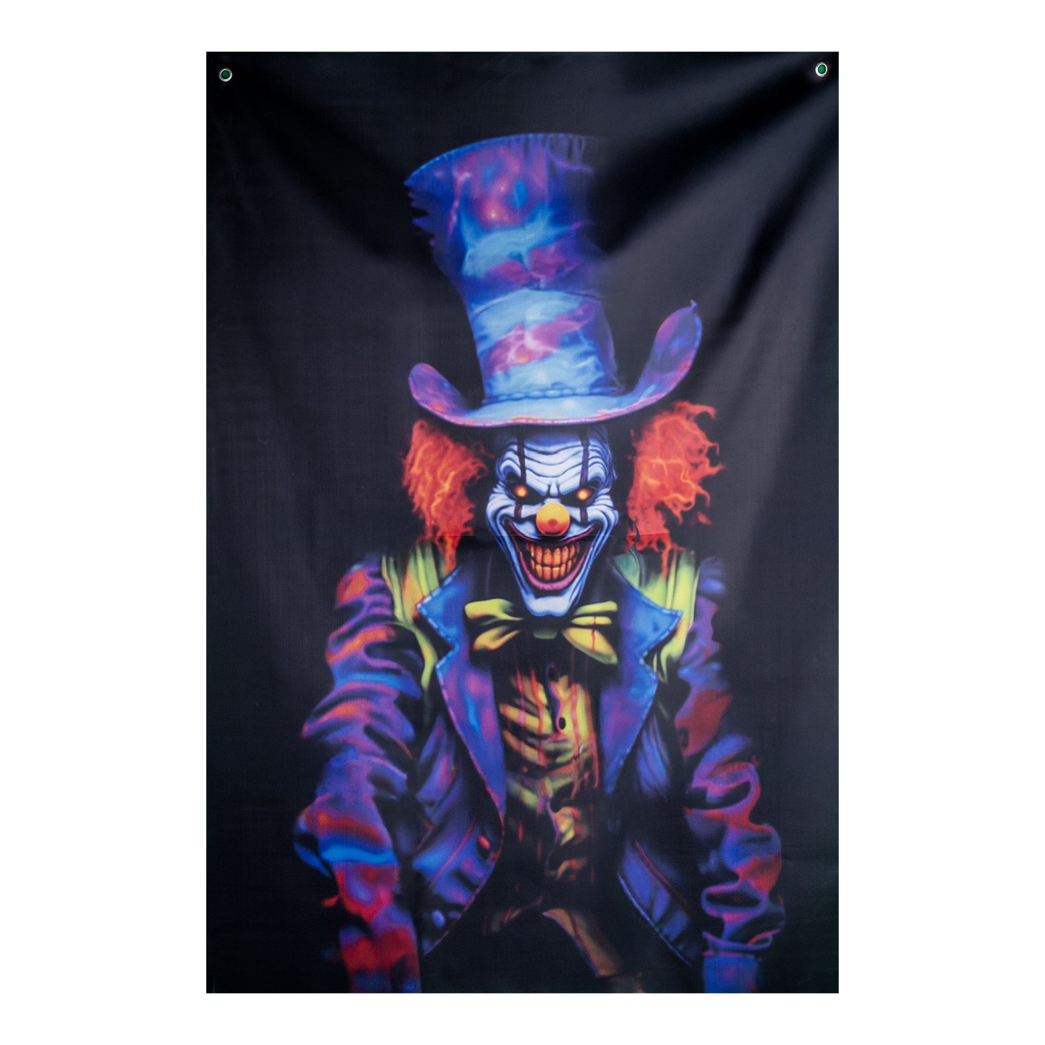 Halloween Doek Raamdecoratie Clown afbeelding