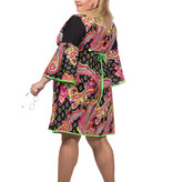 Hippie jurk grote maat met hoofdband