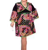 Hippie jurk grote maat met hoofdband