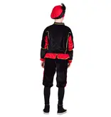 Pieten verkleedpak kind zwart/rood Burgos