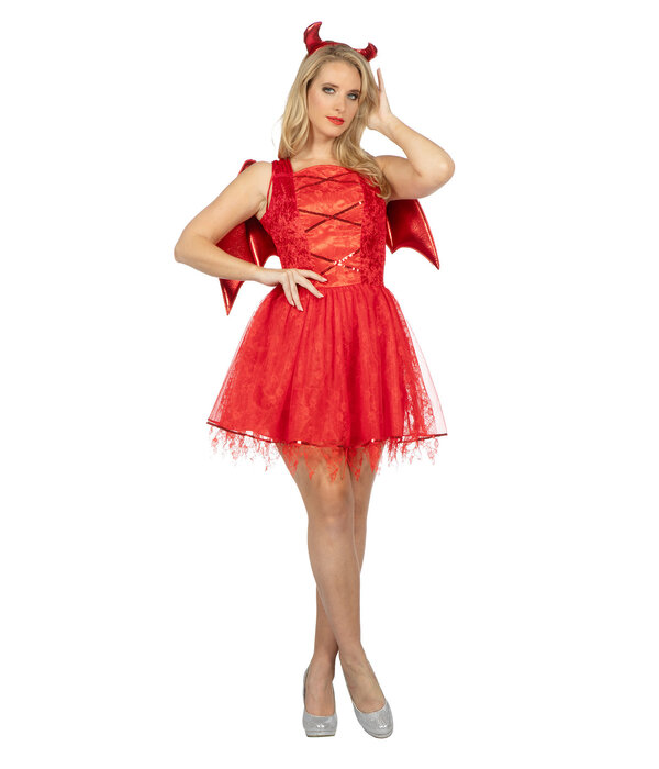 Jurkje Duivel Vrouw met vleugels en tiara