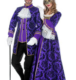 Venetiaanse Jurk Paars Dames Premium