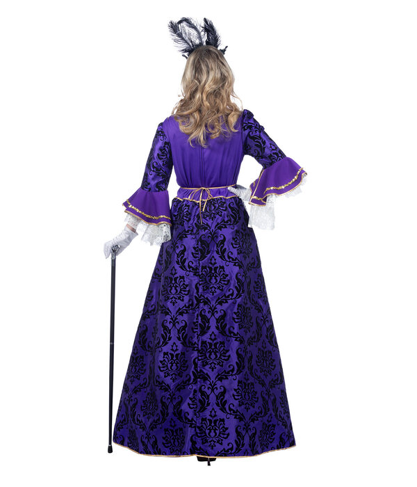 Venetiaanse Jurk Paars Dames Premium