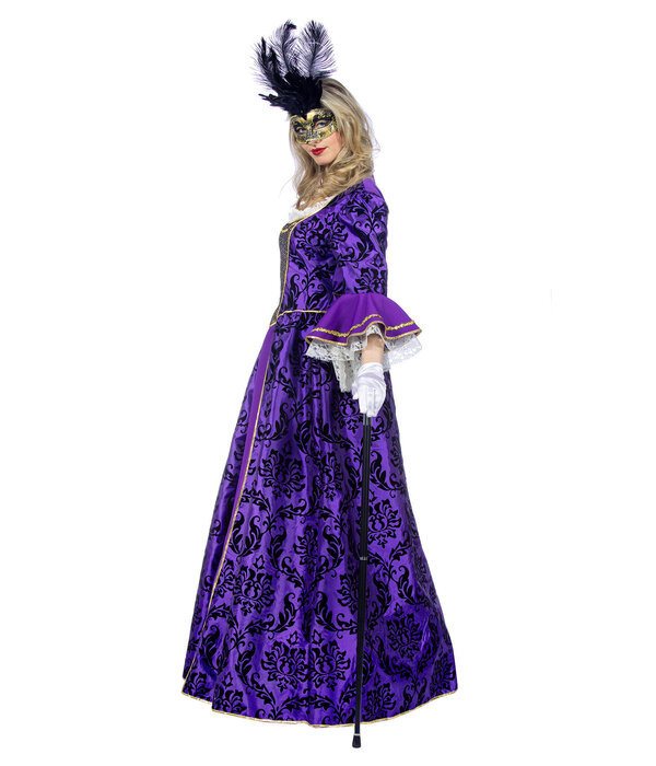 Venetiaanse Jurk Paars Dames Premium