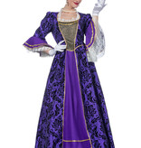 Venetiaanse Jurk Paars Dames Premium