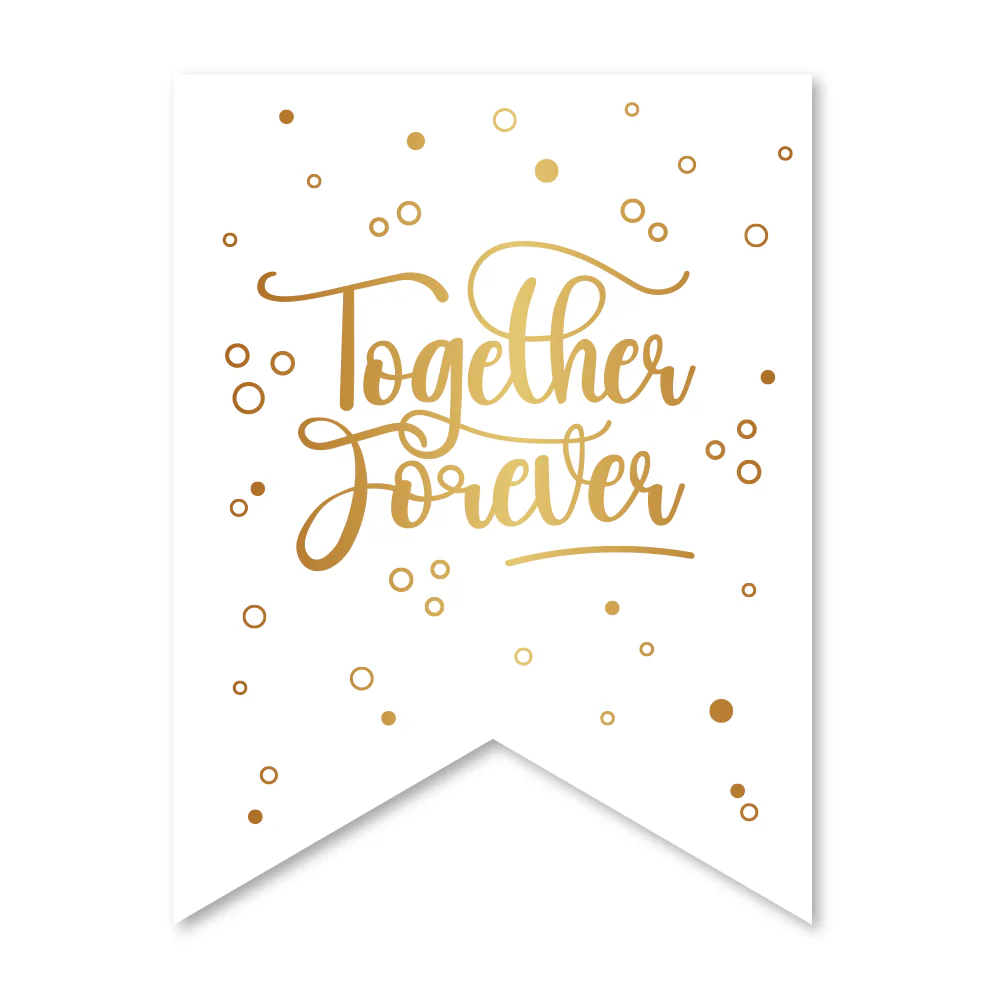 Bruiloft Banner Together Forever 6m afbeelding