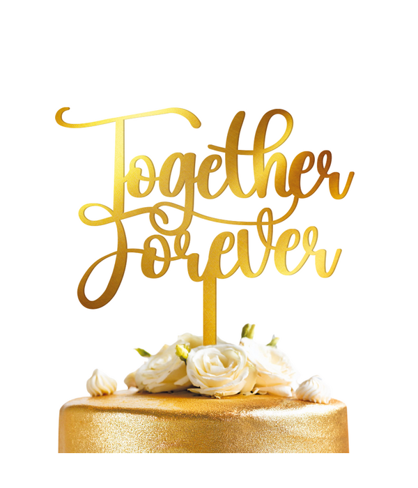 Bruiloft Cupcake Toppers Together Forever